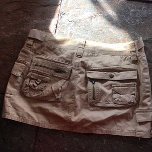Hollister Abercrombie Womens Cargo Skirt Jeans. S